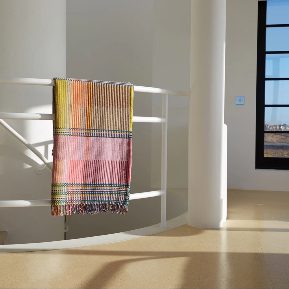 Vibrant Plaid Throw Blanket - Picture 3 of 7